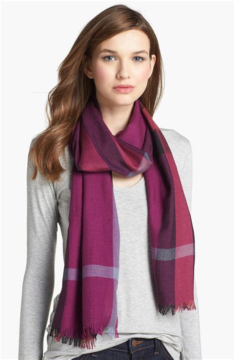 burberry scarves at macy& 39|Burberry cashmere scarf for women.